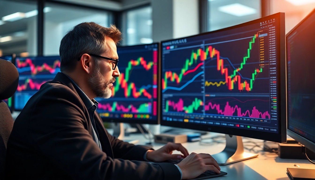Trading view chart analysis showing market data on a professional trader's screen for effective